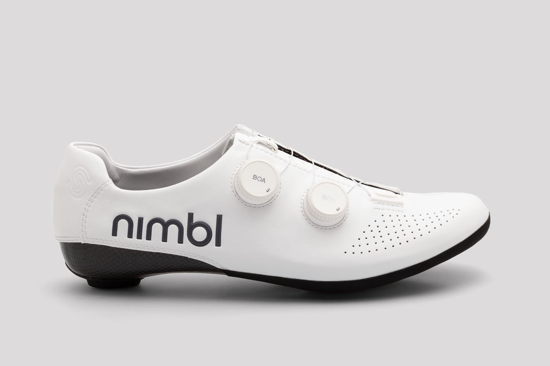 Nimbl Exceed Road Shoes Rennradschuhe All White – VELART