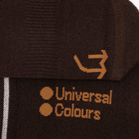 Universal Colours Mono Merino Socks Radsocken Heavy Bark Brown