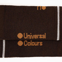 Universal Colours Mono Merino Socks Radsocken Heavy Bark Brown