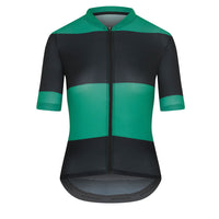 Café du Cycliste Angeline Womens's Ultralight Cycling Jersey Radtrikot Black Green