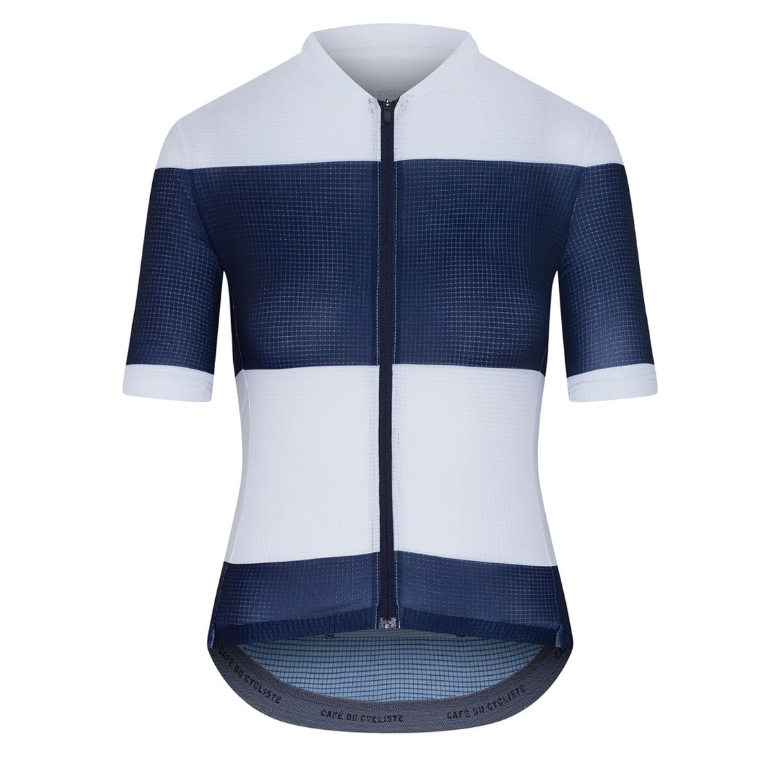 Café du Cycliste Angeline Womens's Ultralight Cycling Jersey Radtrikot Navy White