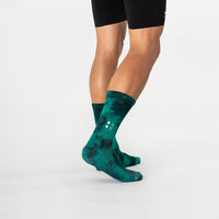 Universal Colours Spectrum Tie Dye Merino Socks Radsocken Bold Apple Green