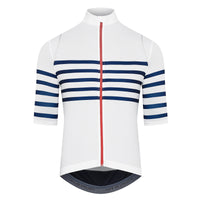 Café du Cycliste Mona Men's Superlight Audax Cycling Jersey Radtrikot White