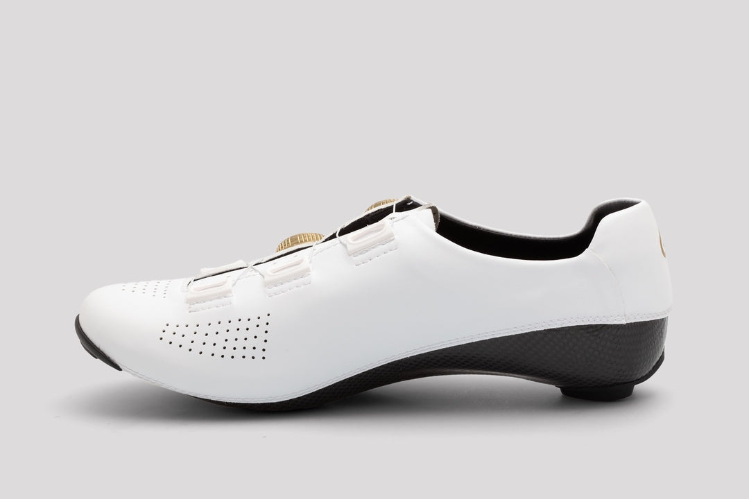 rennrad schuhe weiß herren Nimbl Ultimate Road Shoes Rennradschuhe White Gold – VELART