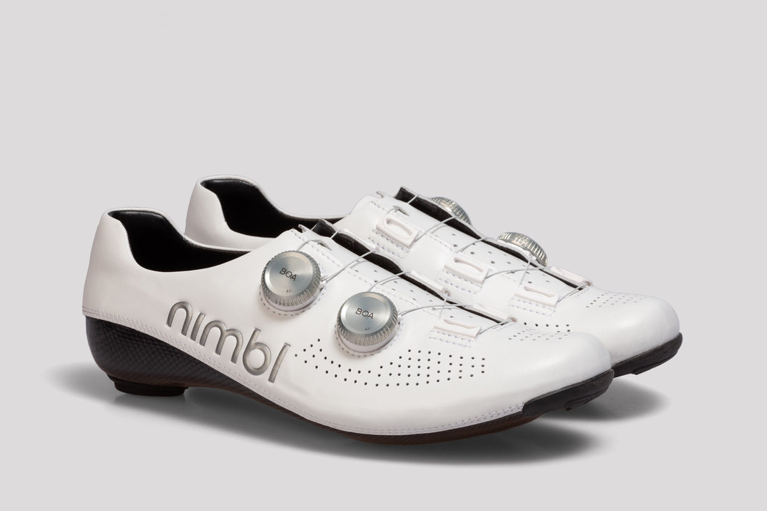 Nimbl Ultimate Road Shoes Rennradschuhe White Silver