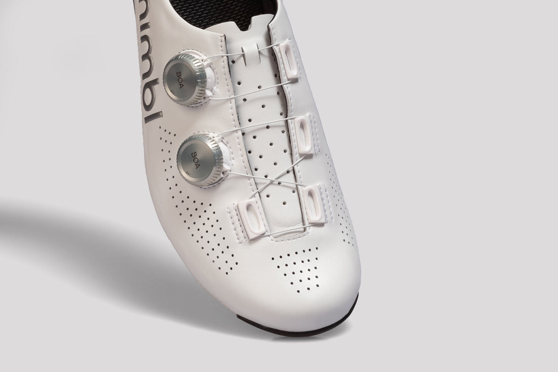 Nimbl Ultimate Road Shoes Rennradschuhe White Silver