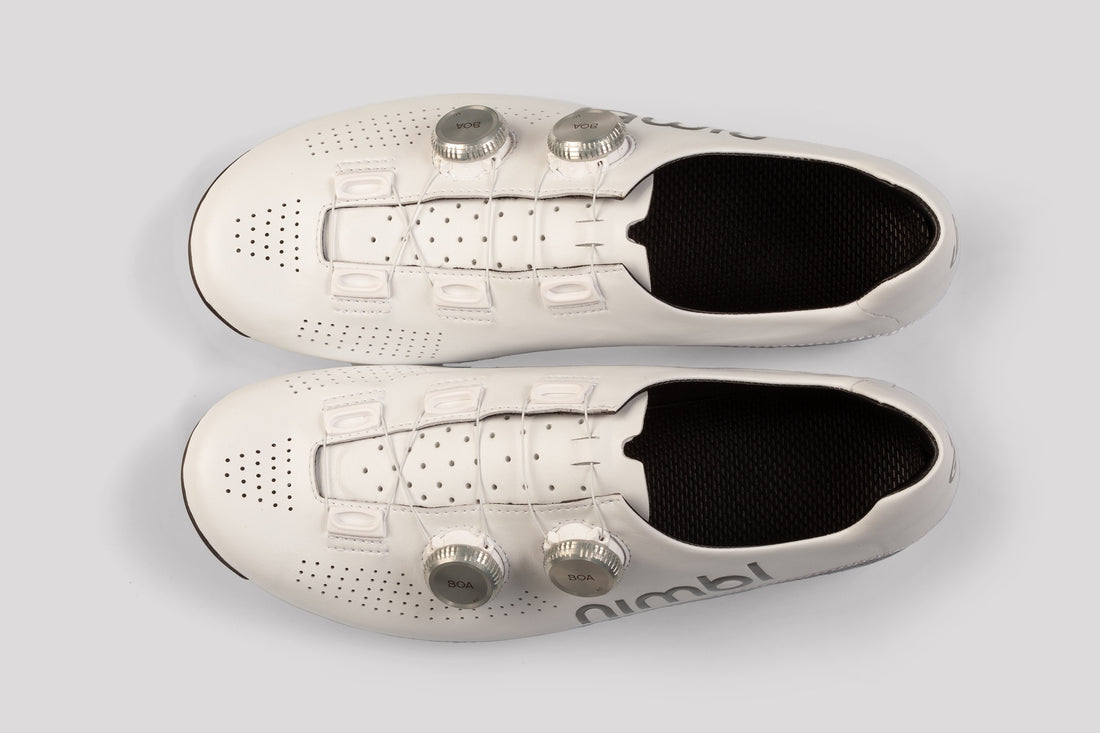 Nimbl Ultimate Road Shoes Rennradschuhe White Silver