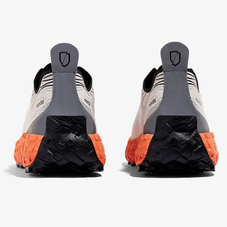 Norda Men's 001 G+ Spike Water Resistant Trail Running Shoes Trailrunningschuhe Wasserfest Grey Orange