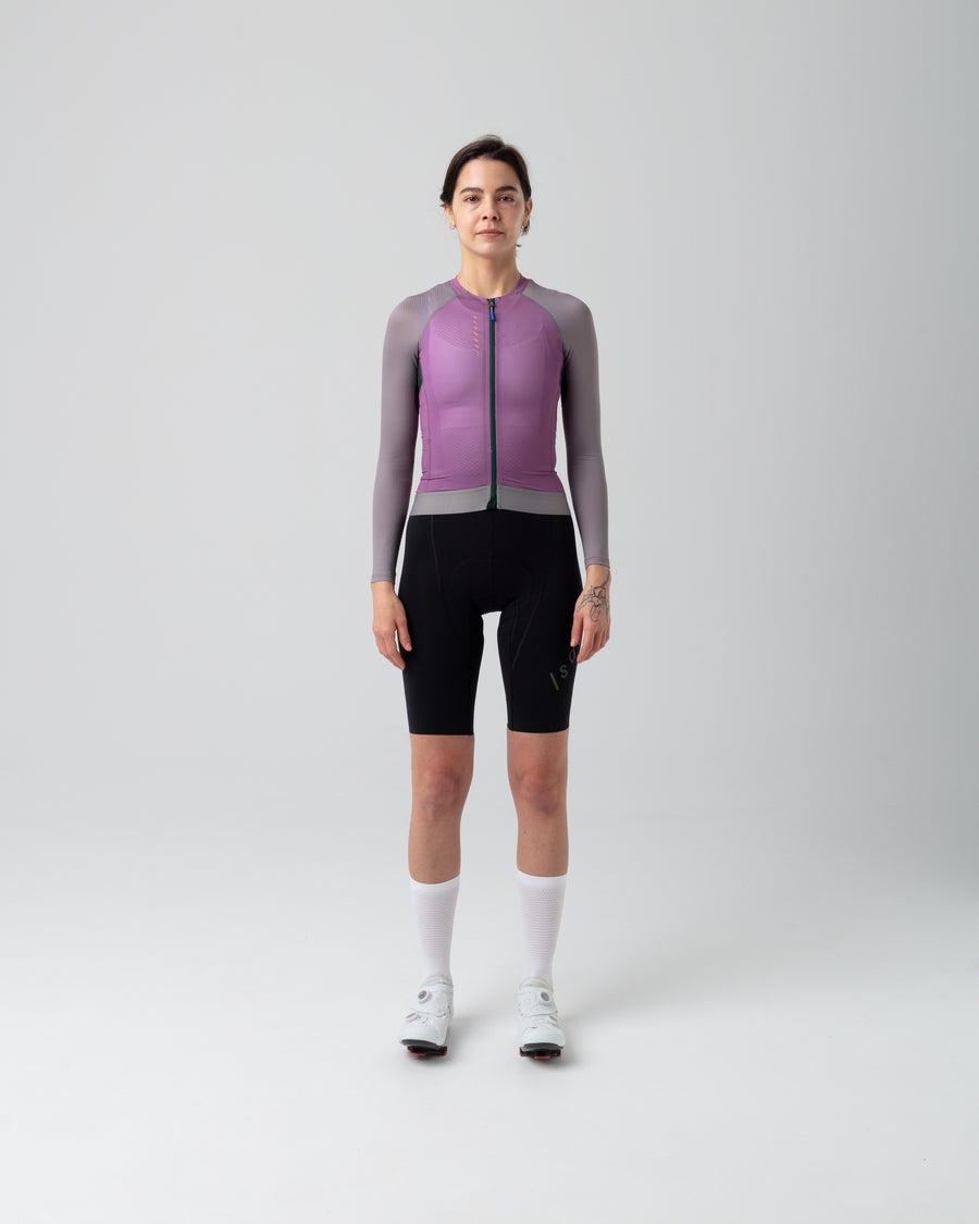 Isadore Alternative Ultralight Women's Long Sleeve Jersey Radtrikot langarm Amethyst