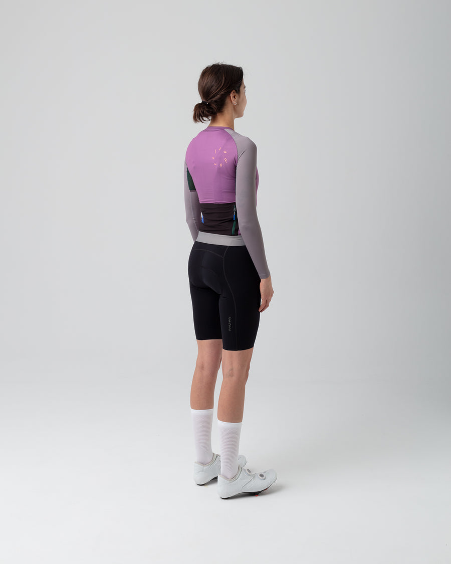 Isadore Alternative Ultralight Women's Long Sleeve Jersey Radtrikot langarm Amethyst