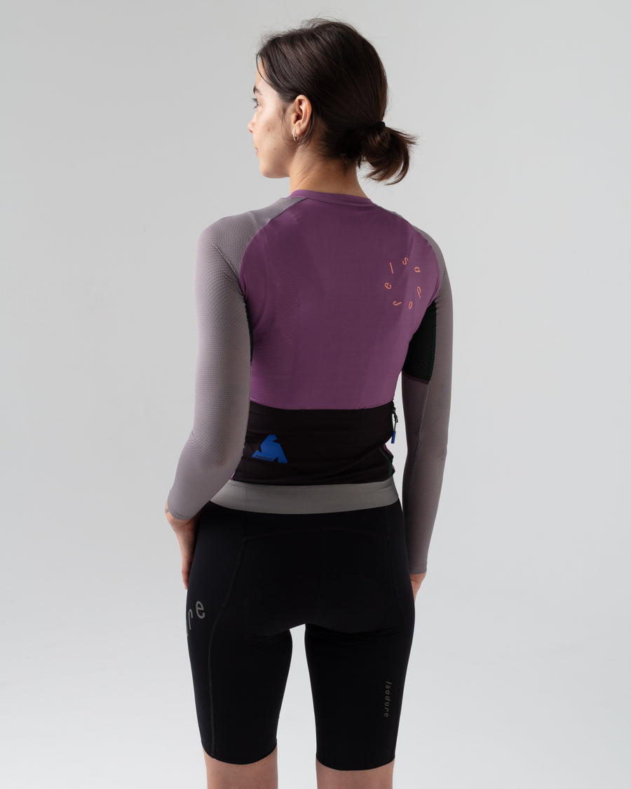 Isadore Alternative Ultralight Women's Long Sleeve Jersey Radtrikot langarm Amethyst