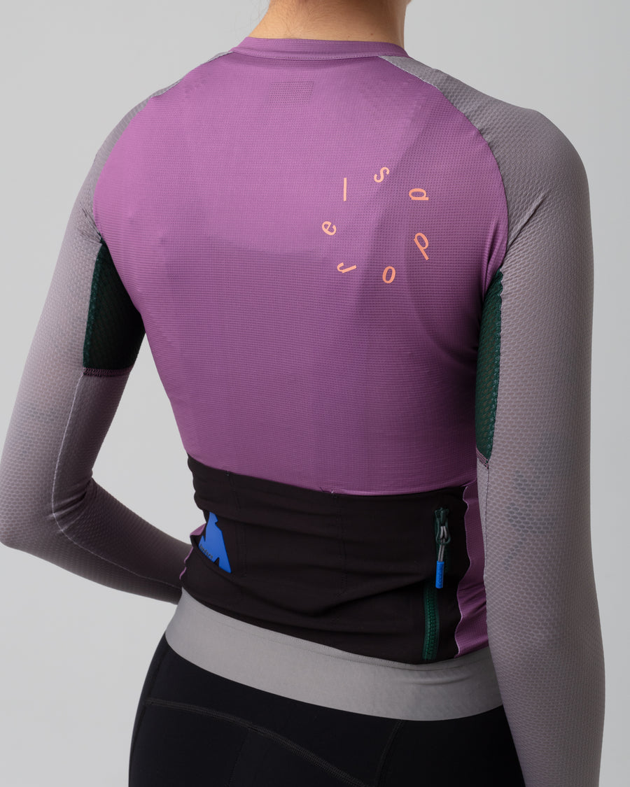 Isadore Alternative Ultralight Women's Long Sleeve Jersey Radtrikot langarm Amethyst