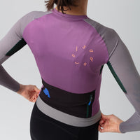 Isadore Alternative Ultralight Women's Long Sleeve Jersey Radtrikot langarm Amethyst