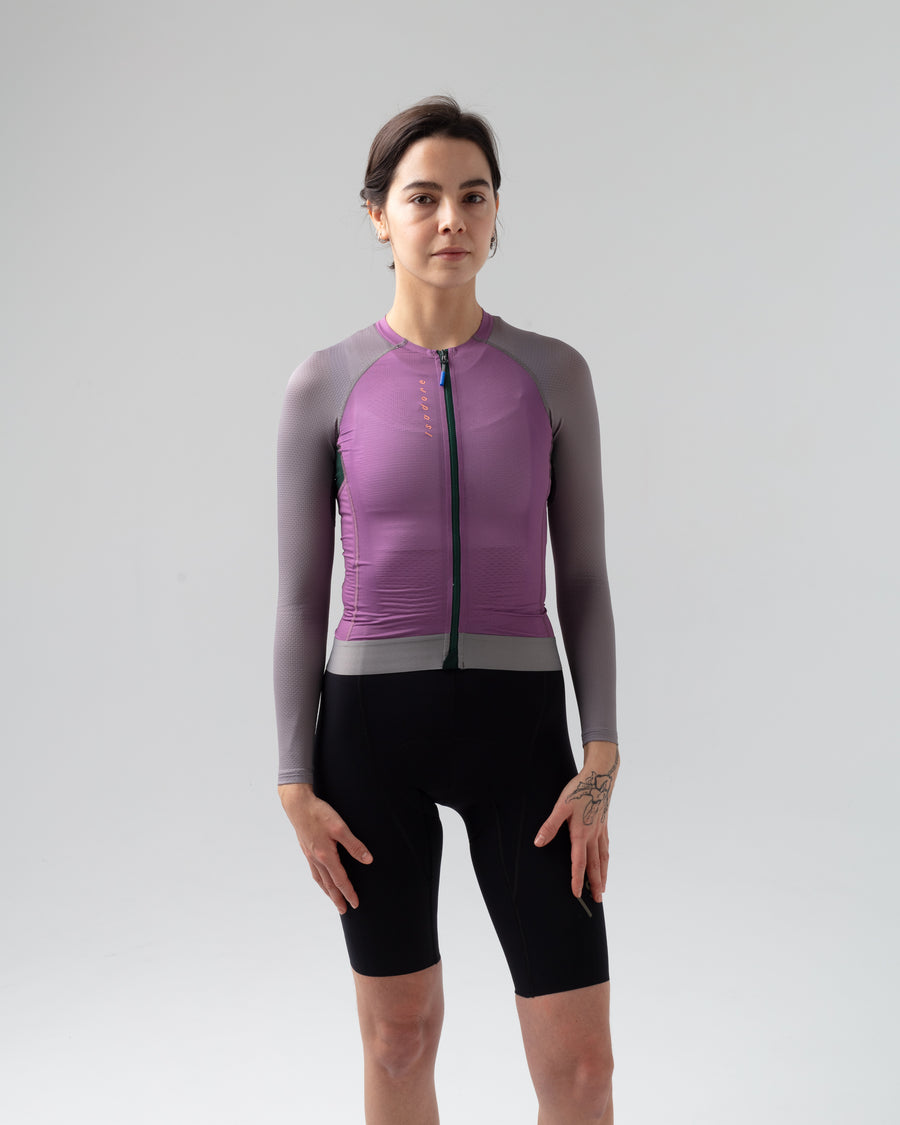 Isadore Alternative Ultralight Women's Long Sleeve Jersey Radtrikot langarm Amethyst