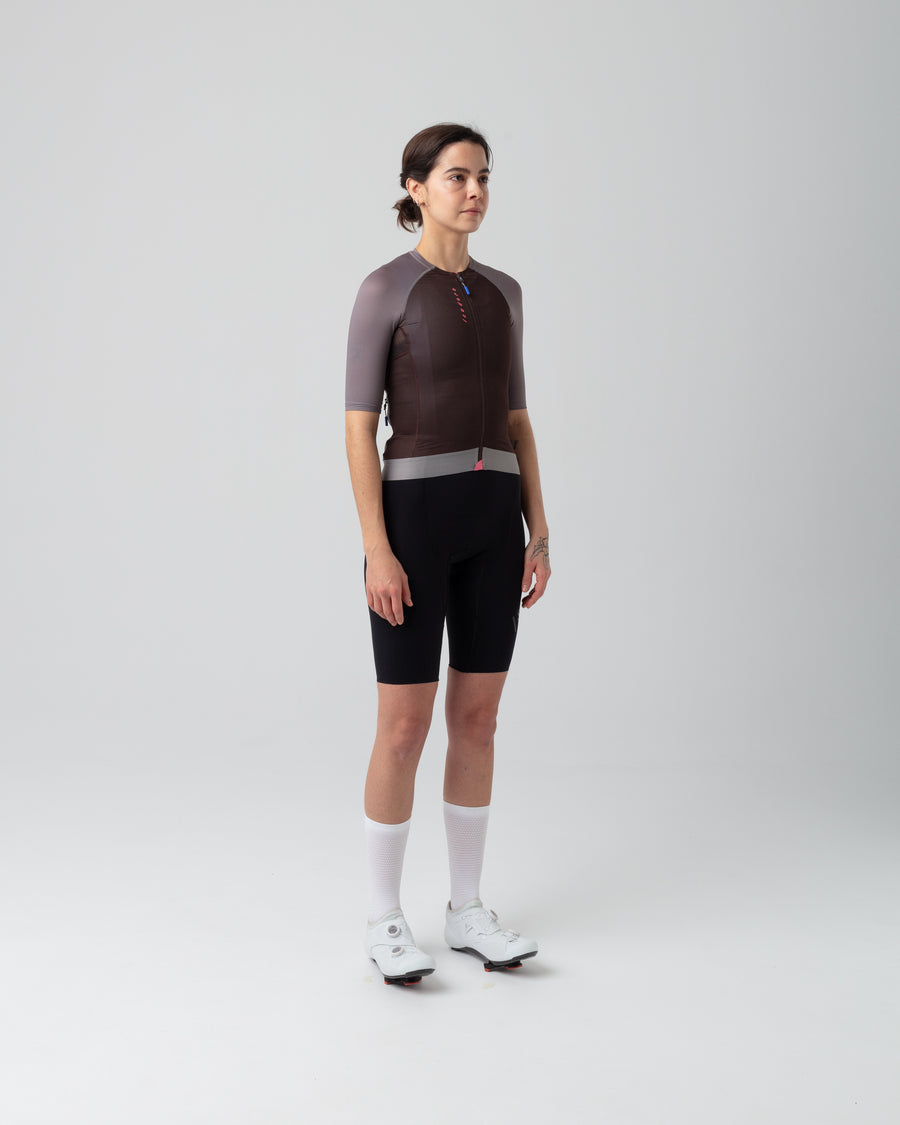 Isadore Alternative Women's Jersey Radtrikot Seal Brown