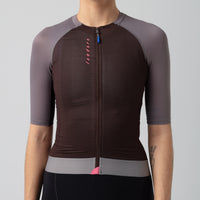 Isadore Alternative Women's Jersey Radtrikot Seal Brown