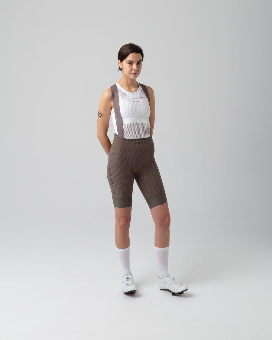 Isadore Echelon Aero Women's Bib Shorts Trägerhose Major Brown