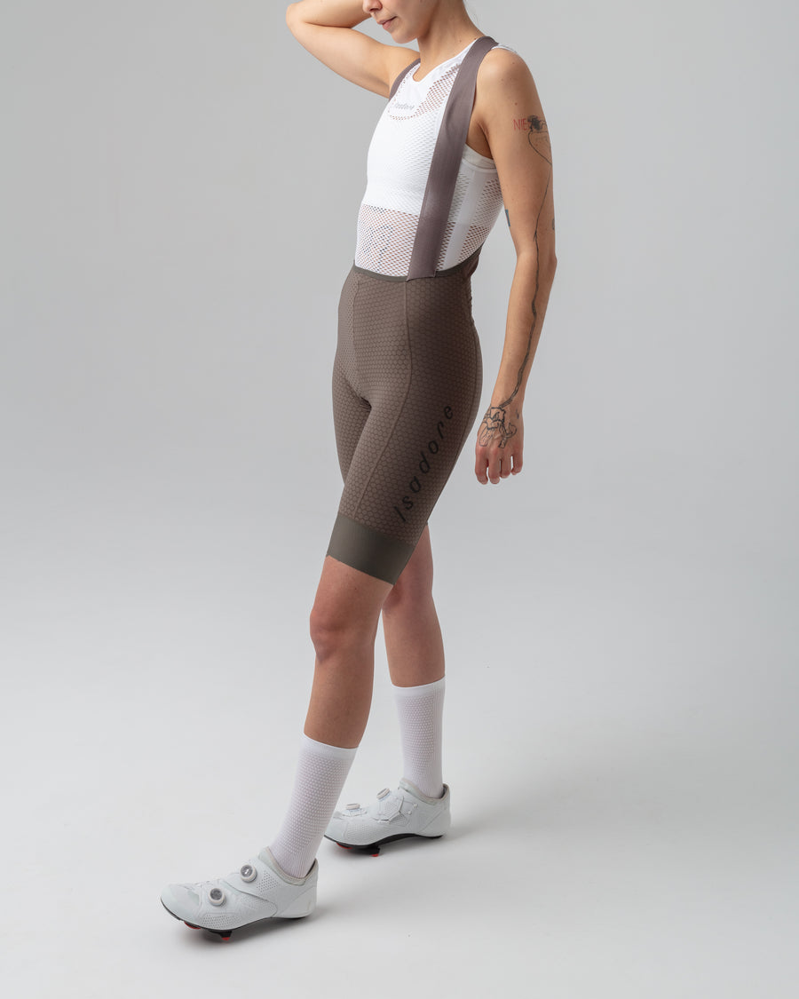 Isadore Echelon Aero Women's Bib Shorts Trägerhose Major Brown