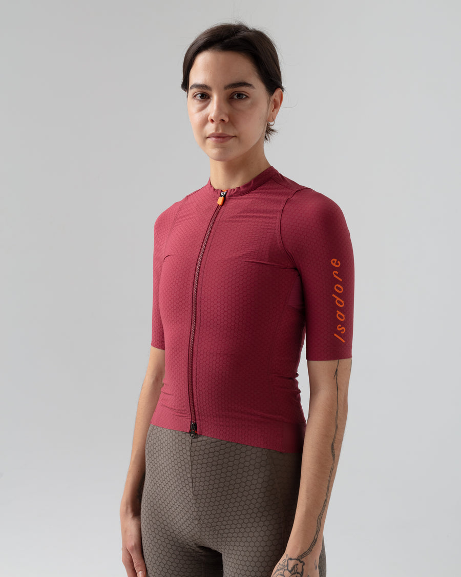 Isadore Echelon Aero Women's Jersey Radtrikot Earth Red