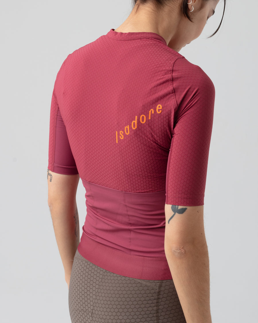 Isadore Echelon Aero Women's Jersey Radtrikot Earth Red