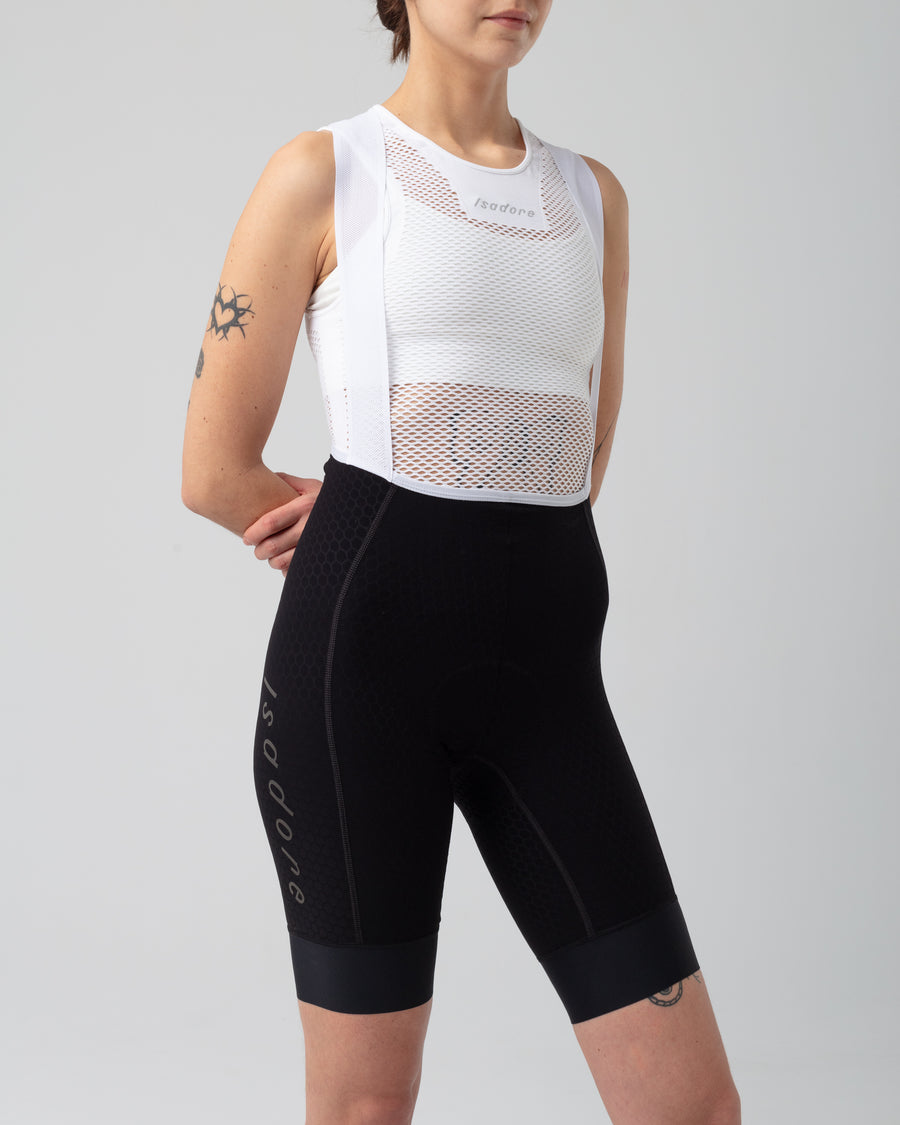 Isadore Echelon Aero Women's Bib Shorts Trägerhose Black & White