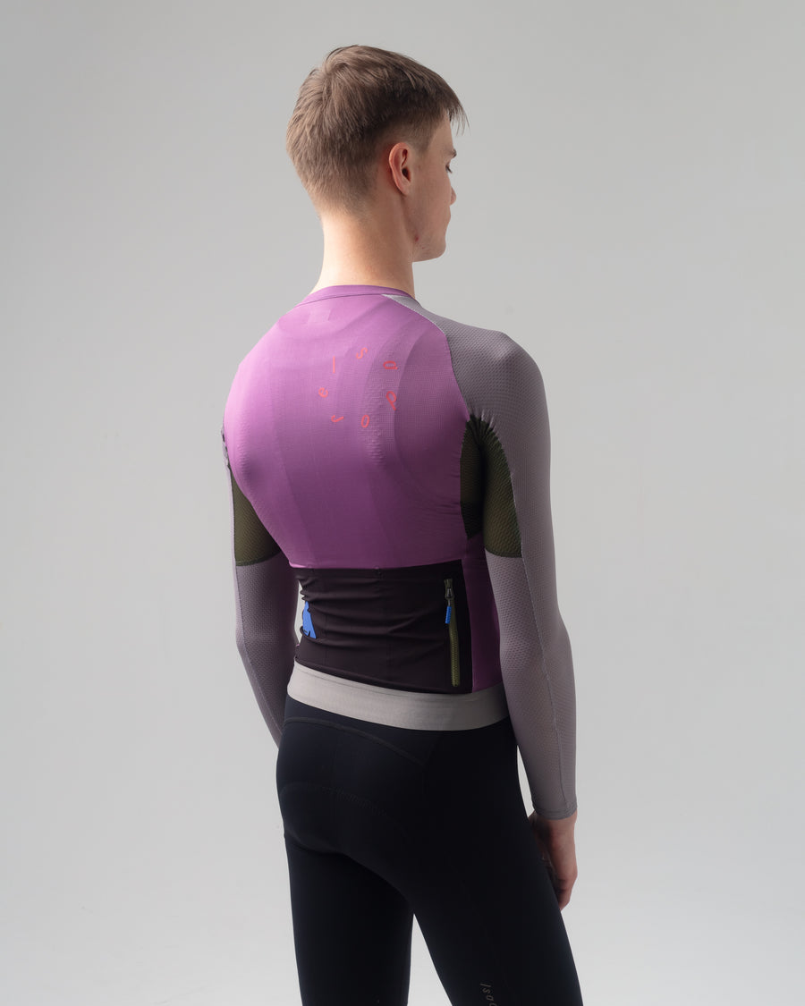 Isadore Alternative Ultralight Long Sleeve Jersey Radtrikot langarm Amethyst