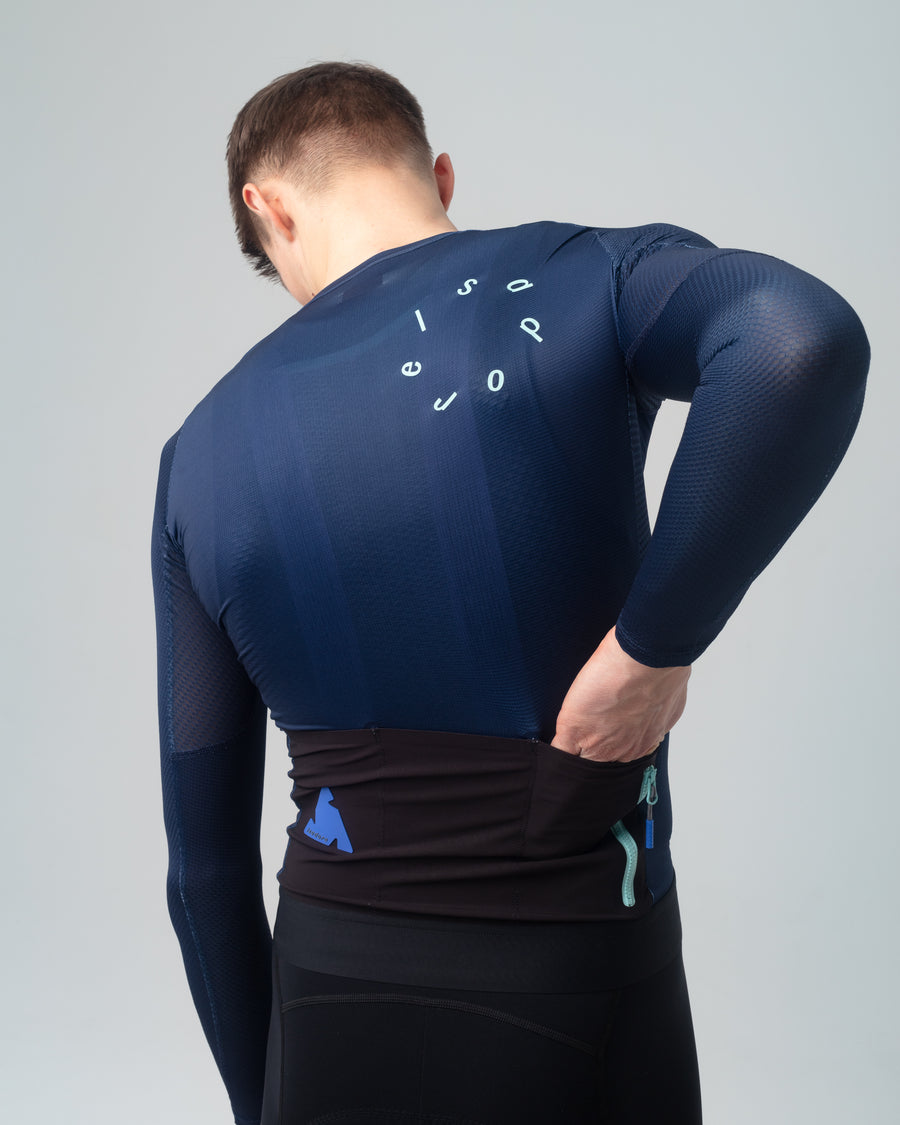 Isadore Alternative Ultralight Long Sleeve Jersey Radtrikot langarm Night Sky