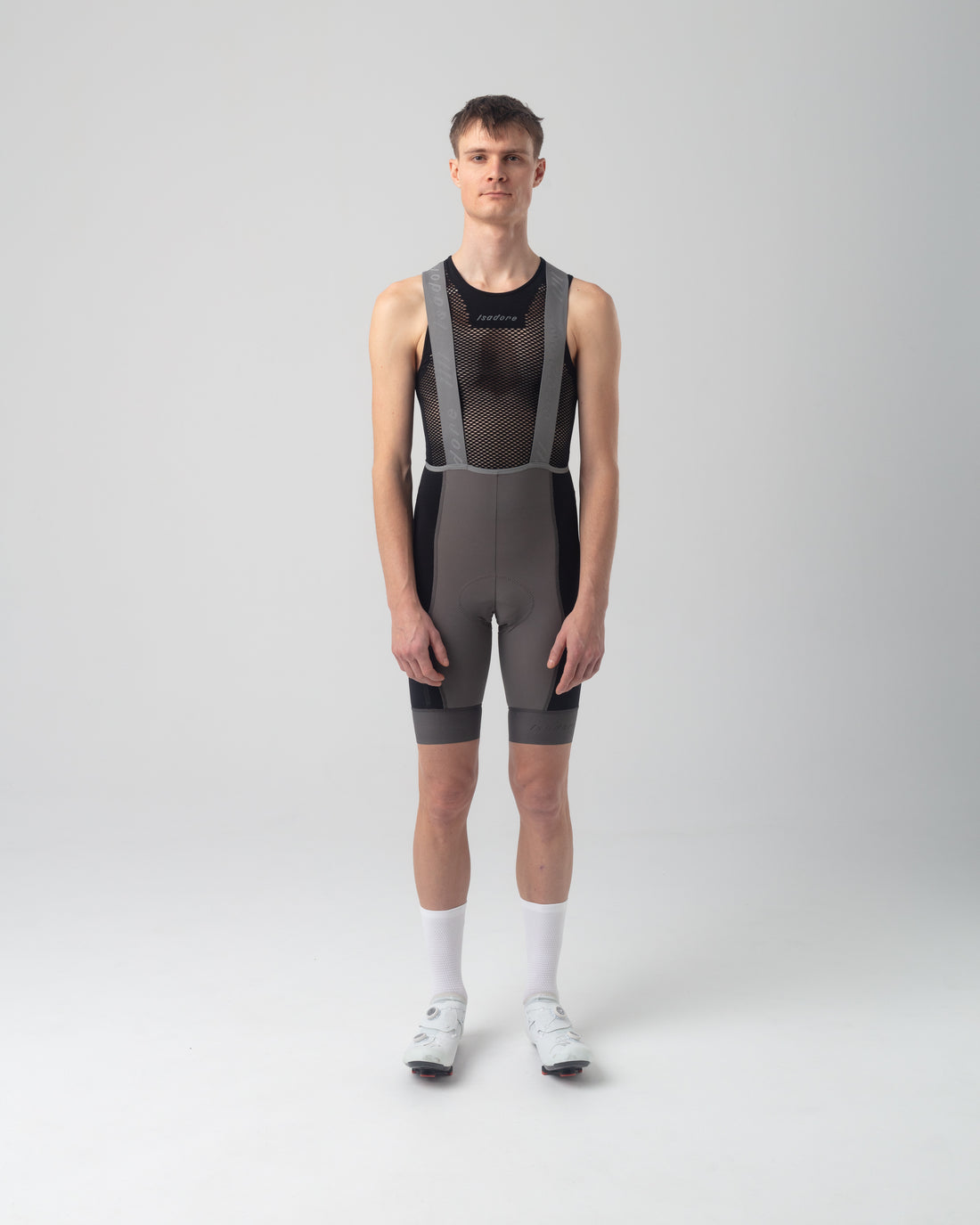 Isadore Distance Cargo Wool Bib Shorts Trägerhose Dark Gull Gray