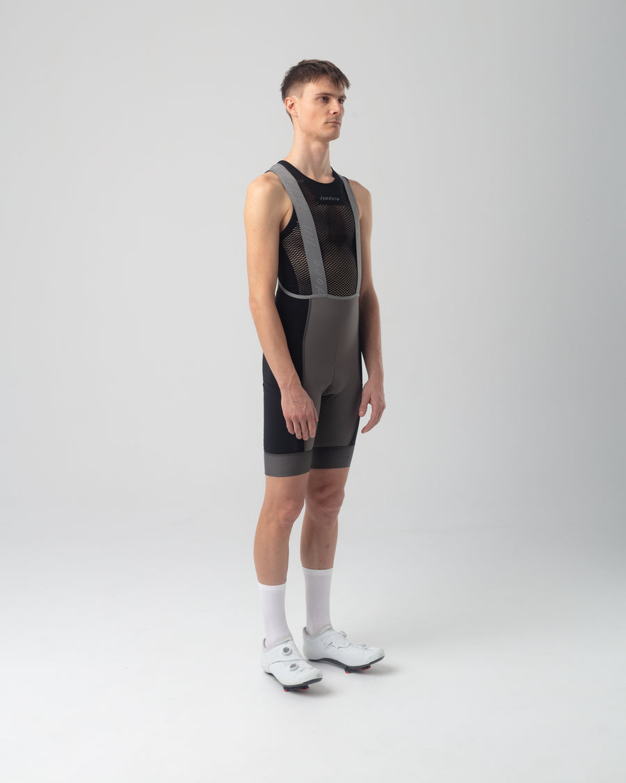 Isadore Distance Cargo Wool Bib Shorts Trägerhose Dark Gull Gray