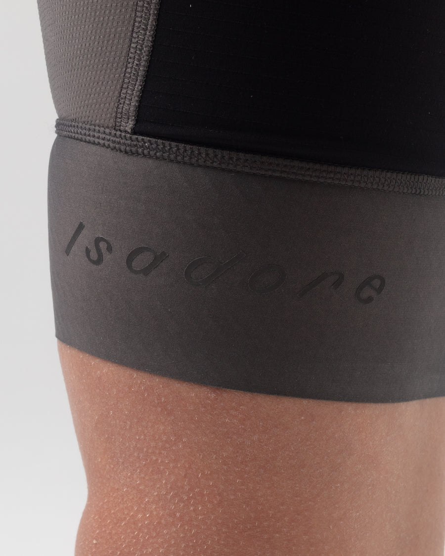 Isadore Distance Cargo Wool Bib Shorts Trägerhose Dark Gull Gray