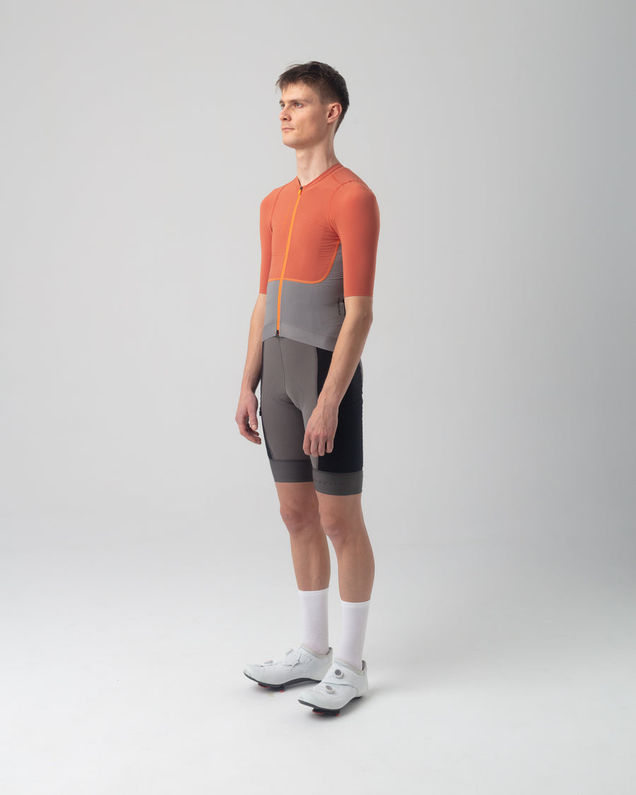 Isadore Distance Performance Wool Jersey Radtrikot Mango