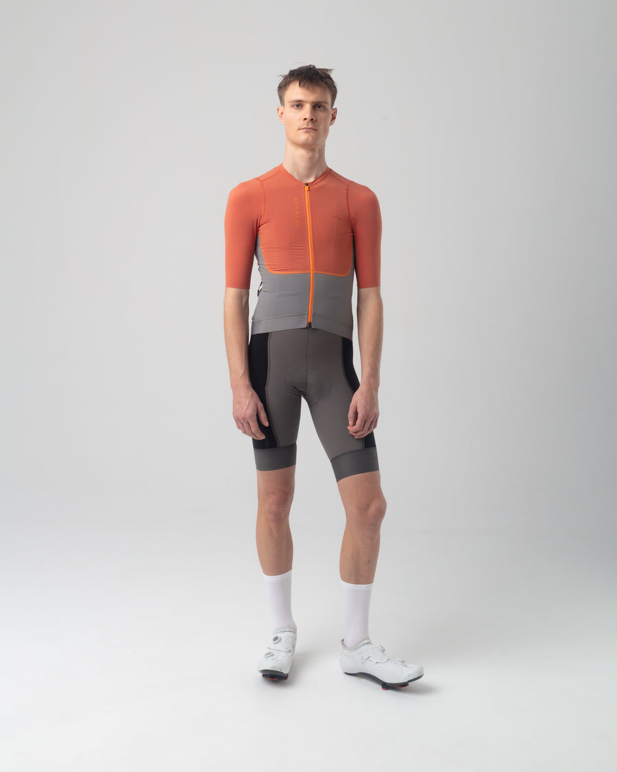 Isadore Distance Performance Wool Jersey Radtrikot Mango