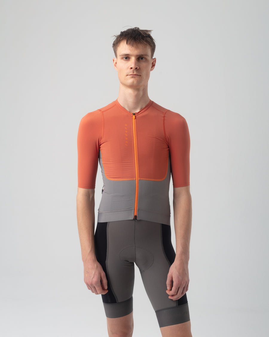 Isadore Distance Performance Wool Jersey Radtrikot Mango