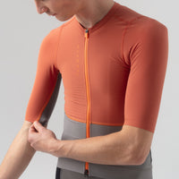 Isadore Distance Performance Wool Jersey Radtrikot Mango