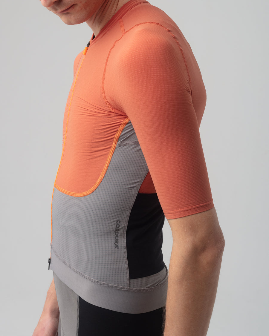 Isadore Distance Performance Wool Jersey Radtrikot Mango