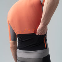 Isadore Distance Performance Wool Jersey Radtrikot Mango