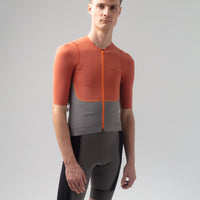 Isadore Distance Performance Wool Jersey Radtrikot Mango