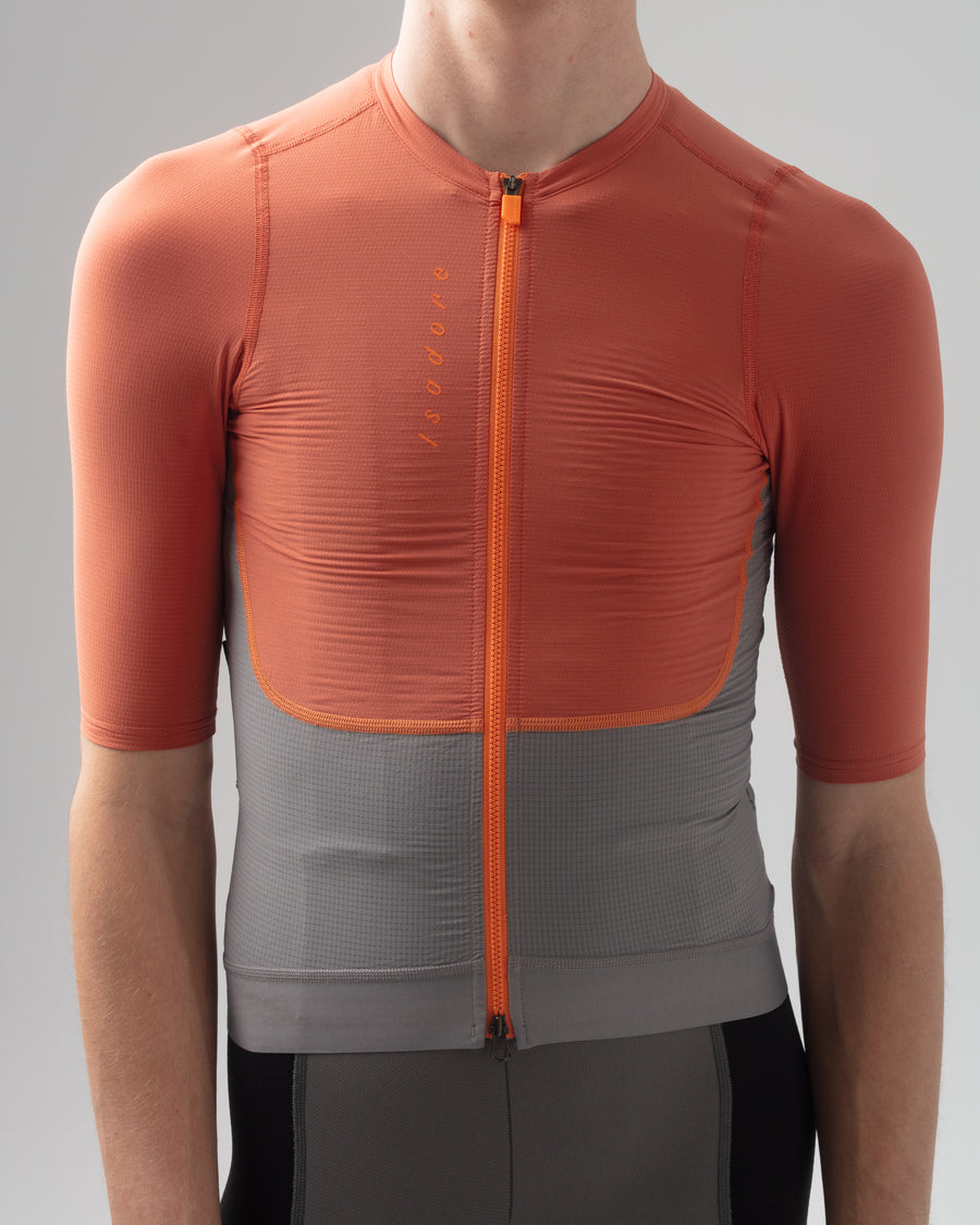 Isadore Distance Performance Wool Jersey Radtrikot Mango