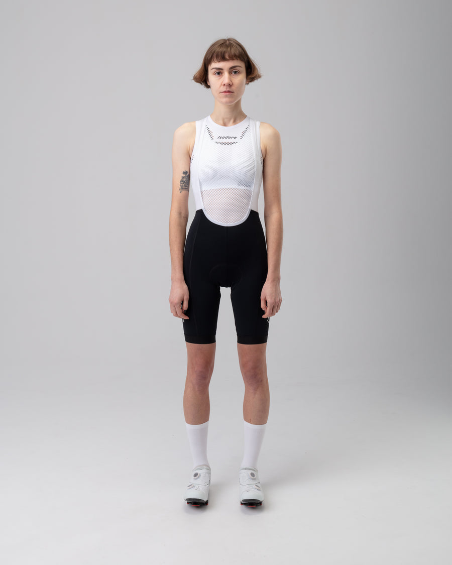 Isadore Debut Women's Bib Shorts Trägerhose Black & White