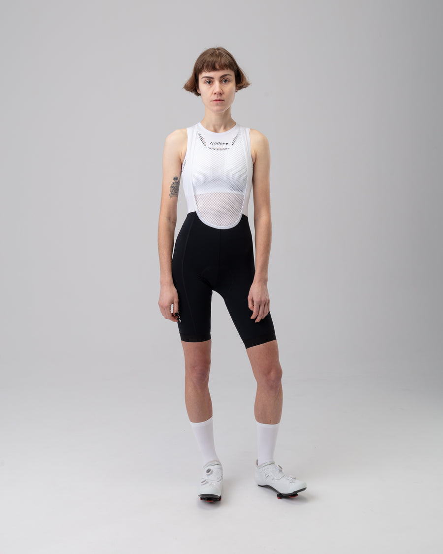 Isadore Debut Women's Bib Shorts Trägerhose Black & White