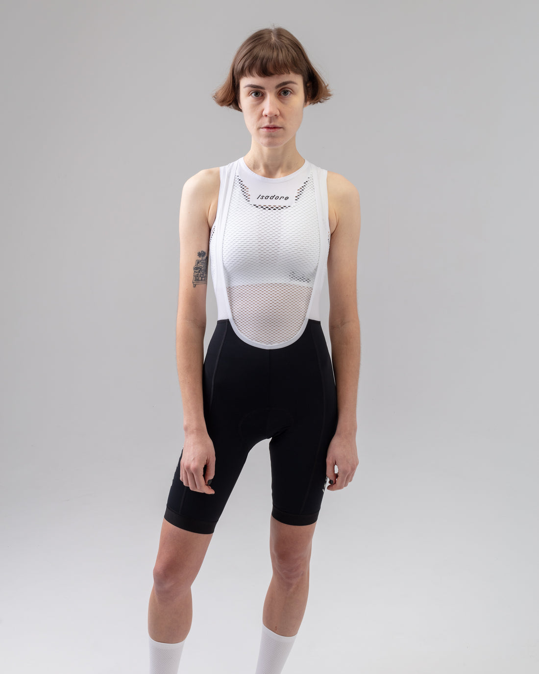 Isadore Debut Women's Bib Shorts Trägerhose Black & White