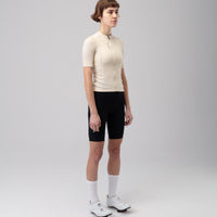 Isadore Debut Merino Women's Jersey Radtrikot Parchment