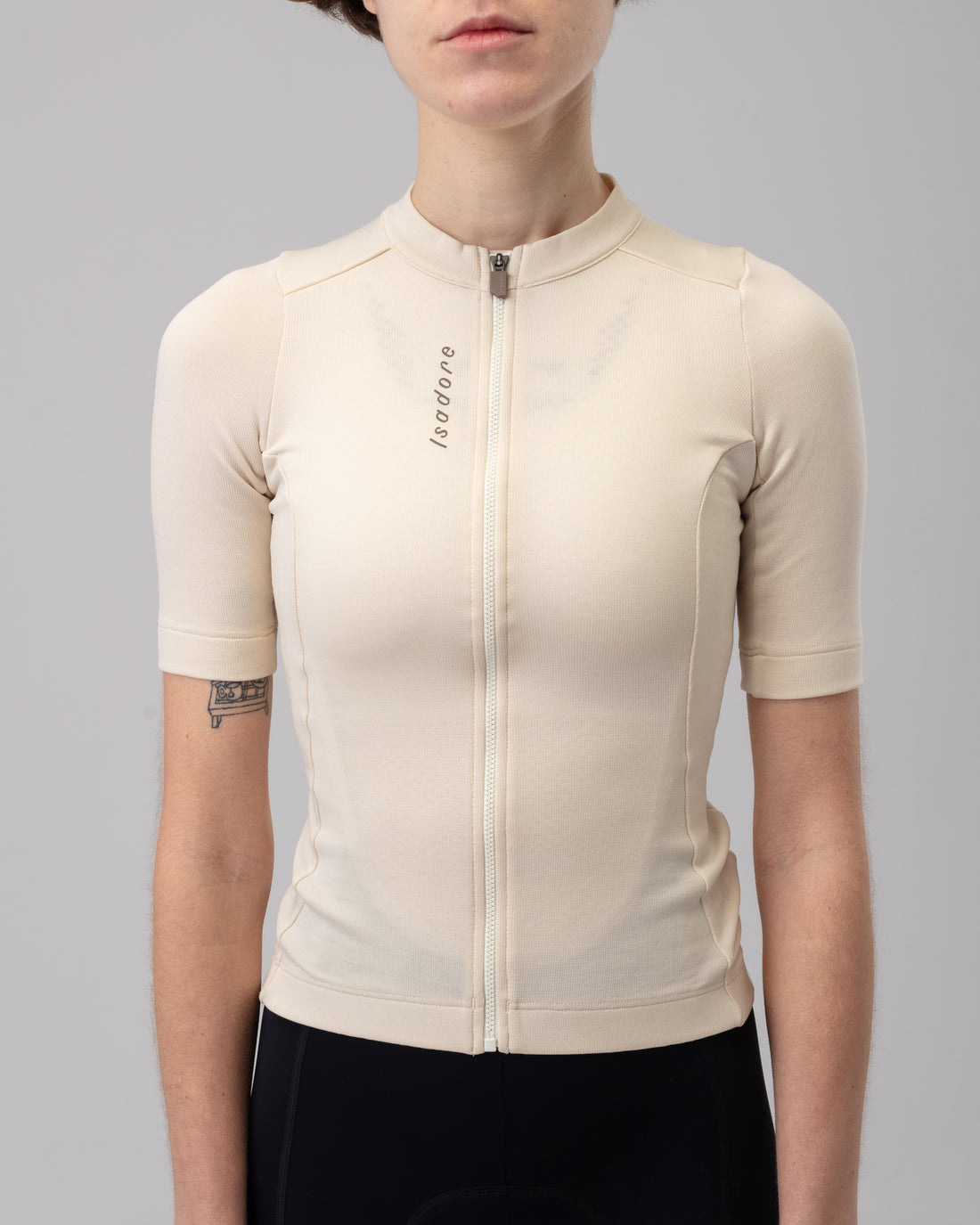 Isadore Debut Merino Women's Jersey Radtrikot Parchment