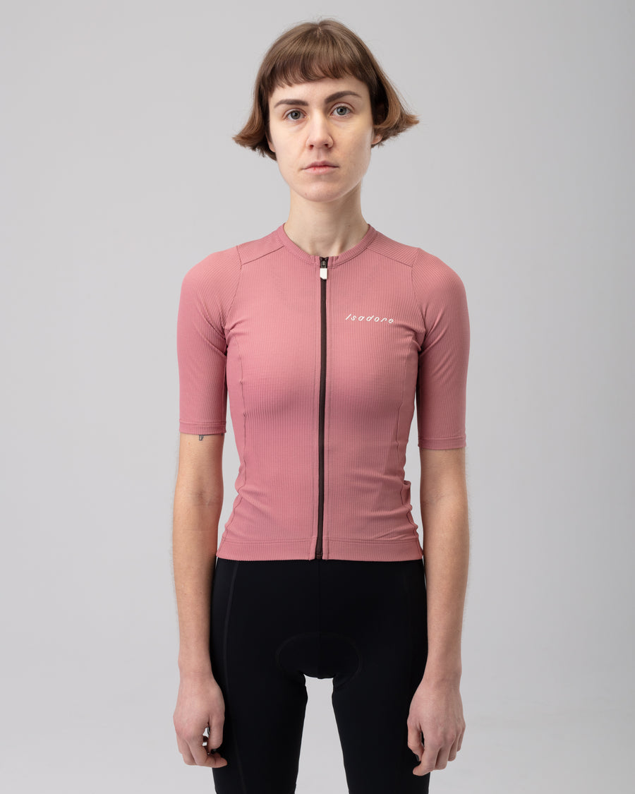 Isadore Debut Merino Women's Jersey Radtrikot Mesa Rose