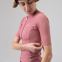 Isadore Debut Merino Women's Jersey Radtrikot Mesa Rose