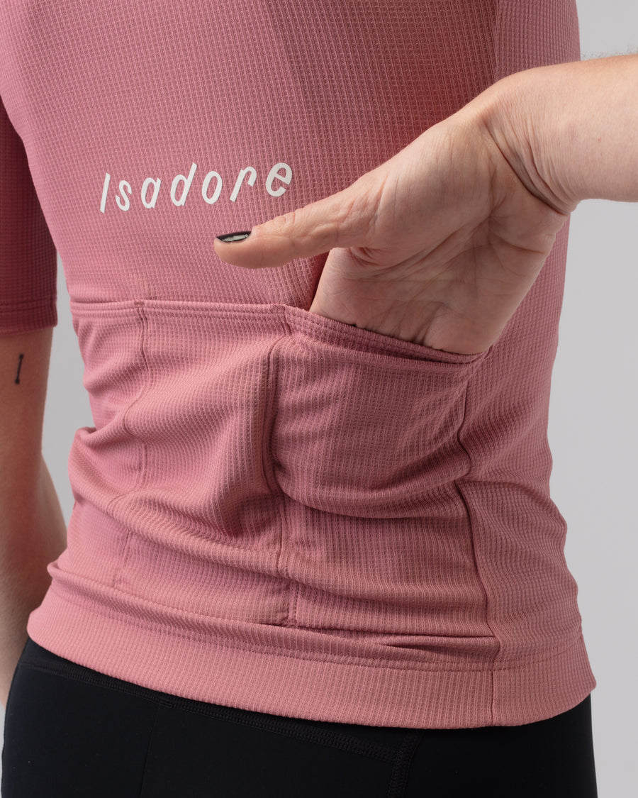 Isadore Debut Merino Women's Jersey Radtrikot Mesa Rose