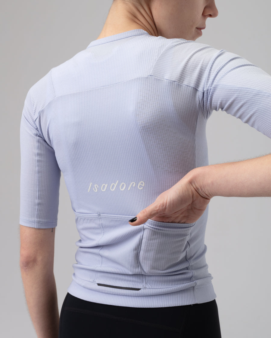 Isadore Debut Merino Women's Jersey Radtrikot Icelandic Blue