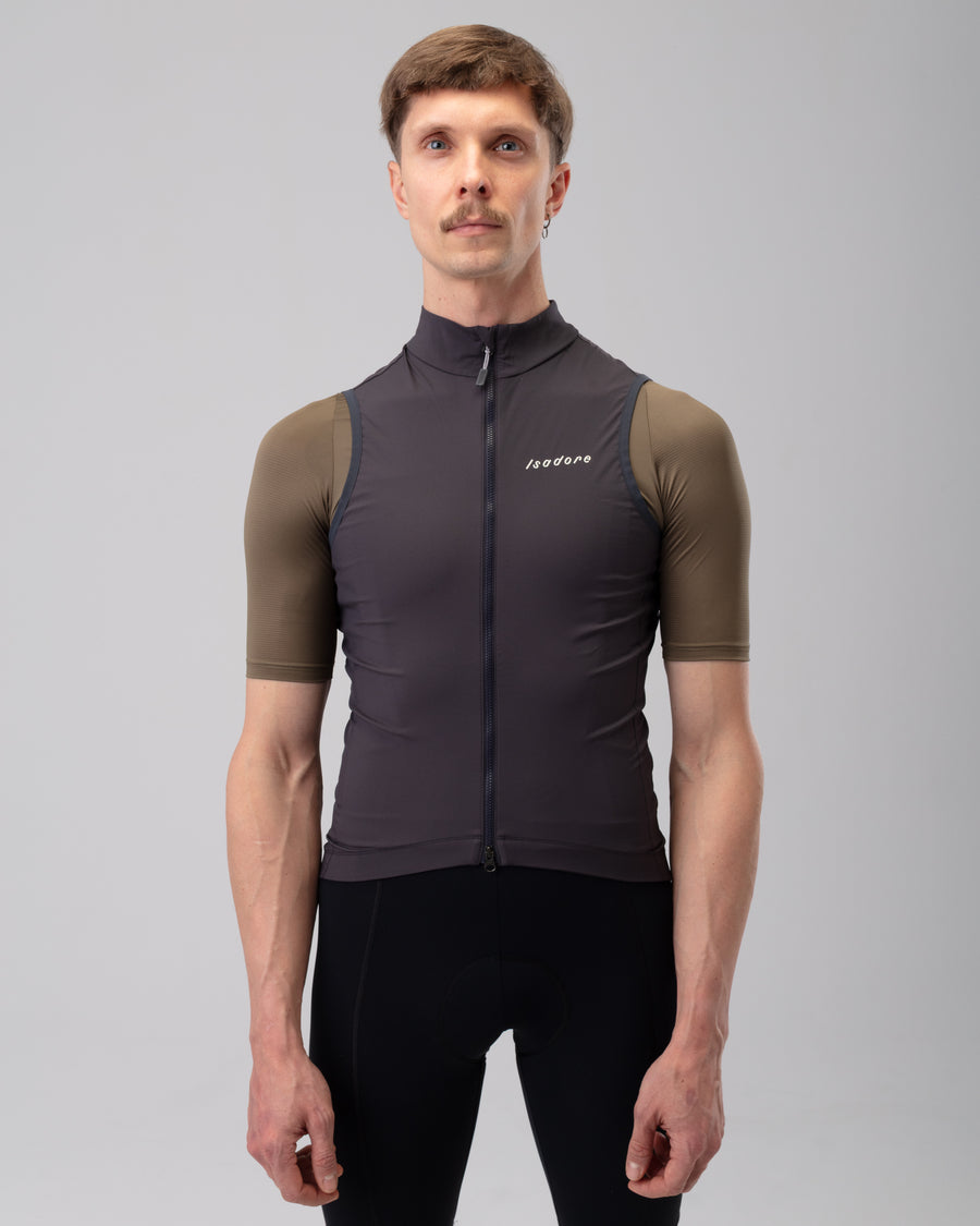 Isadore Debut Wind Gilet Windweste Deep Night Grey