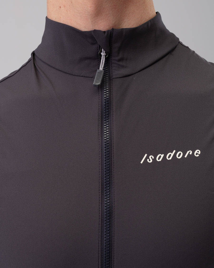 Isadore Debut Wind Gilet Windweste Deep Night Grey