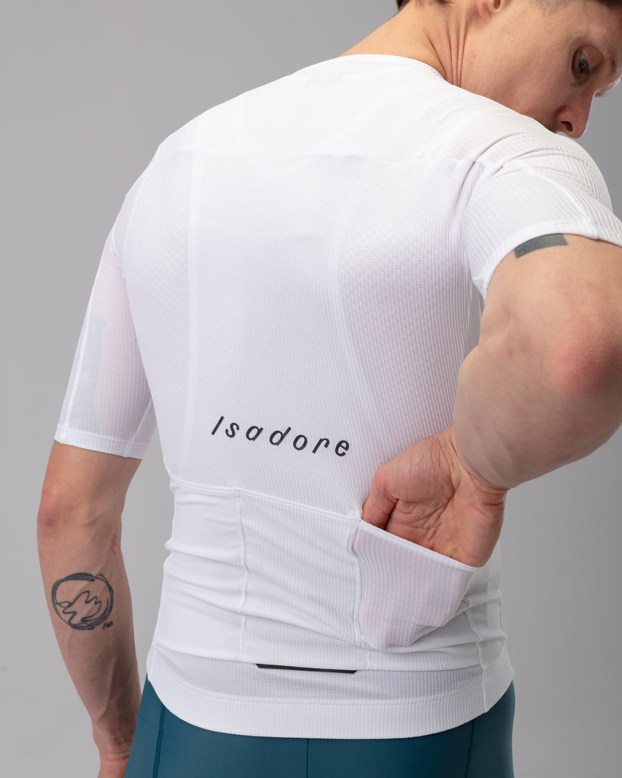 Isadore Debut Jersey Radtrikot Bright White